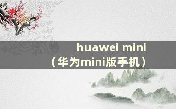 huawei mini（华为mini版手机）